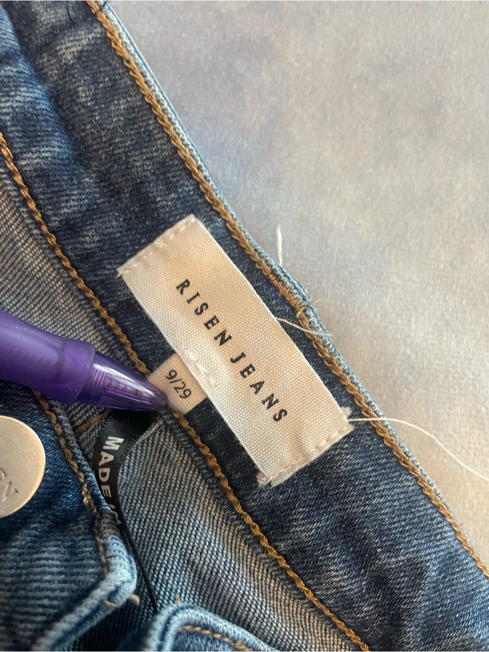 Straight Leg Women's Jeans in Faded Blue - Unbranded - Picture 5 of 5